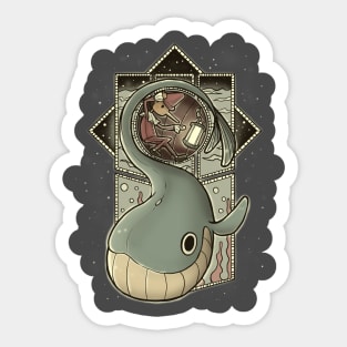 inside the whale Sticker